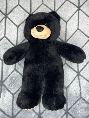 Retired Build A Bear Plush 16" Dimples Teddy Black Tan Vintage